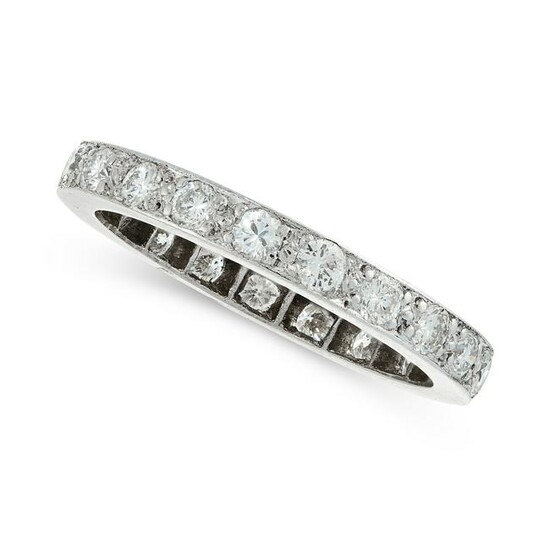 A DIAMOND ETERNITY BAND RING comprising a single row of