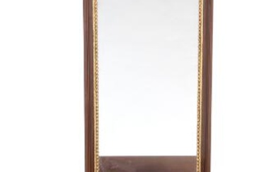 A Danish Louis XVI mahogany commode and mirror. Late 18th century. Commode...