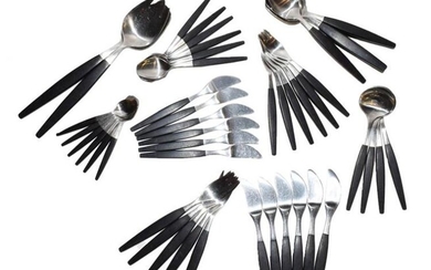 A Gense Focus Deluxe Swedish 18-8 stainless steel 1950s flatware...