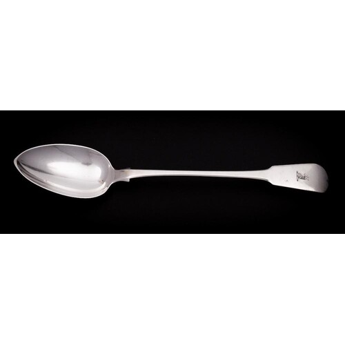 A George III silver Fiddle pattern basting spoon, maker Thom...