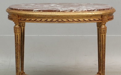A Gustavian style coffee table, 20th century.