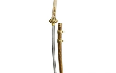 A Japanese Shitogi Tachi, blade circa 1504, mountings