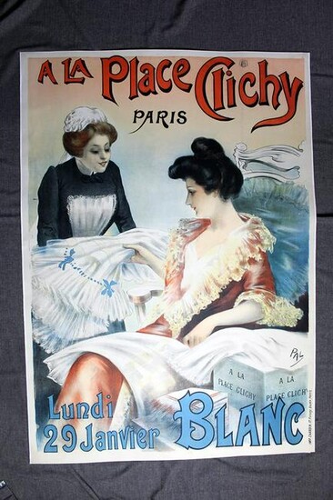 A La Place Clichy - Art by Jean De Paleologue (1900)