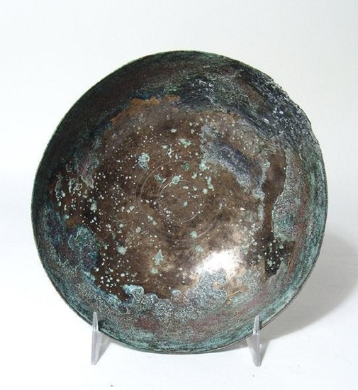 A Near Eastern well-preserved bronze bowl