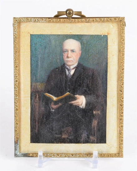 A Portrait Miniature of Dr. Charles A. Leale