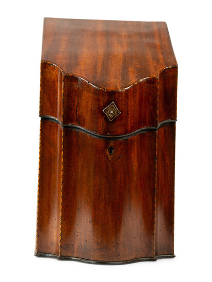 A Regency Style Mahogany Knife Box