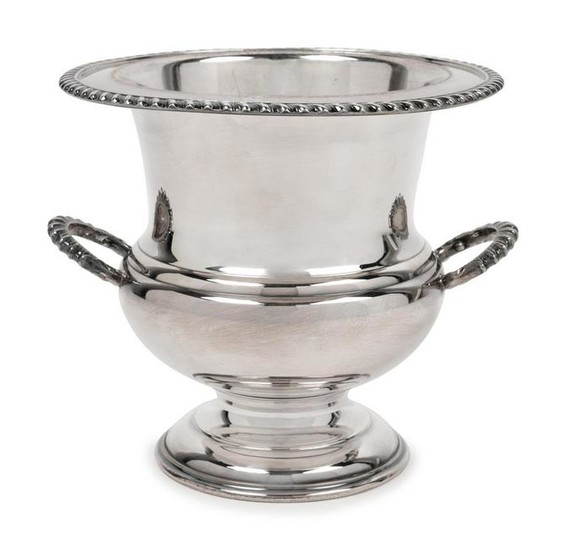 A Silver-Plate Wine Cooler