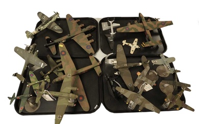 A collection of model military aircraft