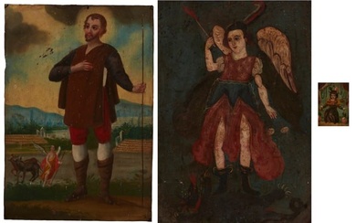 A group of late 19th century Mexican retablos