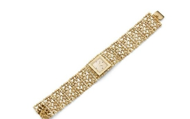A lady's 18ct gold manual wristwatch, by John Donald