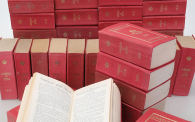 A set of 49 books, “Almanach de Gotha”, Justus Perthes, 18th/20th century.