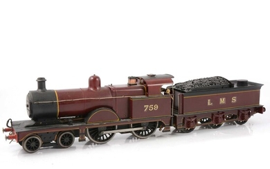 A well-built live steam gauge 1 / G scale, 45mm locomotive, LMS 4-4-0 no.759.