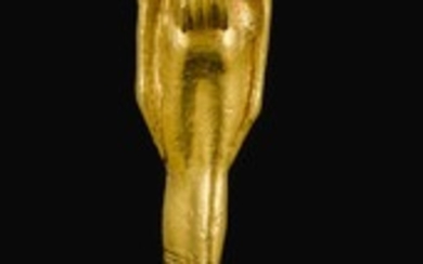AN EGYPTIAN GOLD AMULET OF SEKHMET, PTOLEMAIC PERIOD, 305-30 B.C.