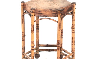 Aesthetic Movement Bamboo and Wood Stand, Late 19th Century