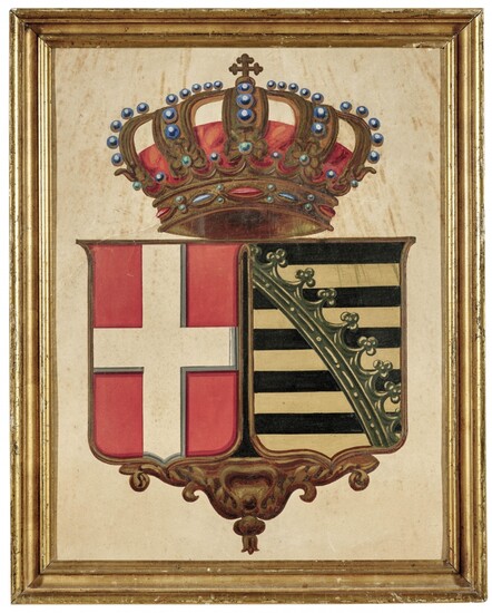 Allied arms of Savoy and Saxe 19th Century