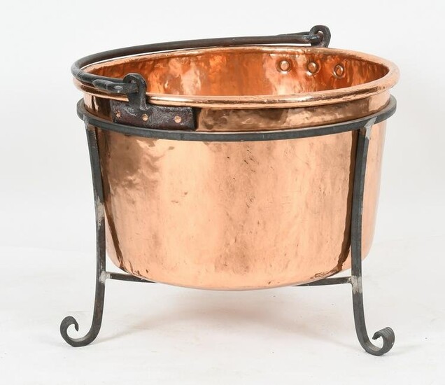 American Dovetailed Apple Butter Copper Kettle