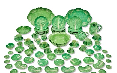 An Extensive Assembled Dodie Thayer Pottery Lettuce Ware Dinner and Tea Service, Modern