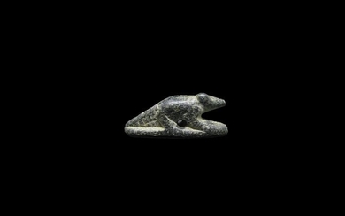 Ancient Egyptian Steatite Crocodile Amulet