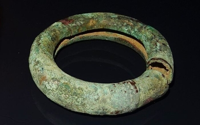 Ancient Greek Bronze - Very large bracelet with decoration - 6th / 4th C. BC Perfect condition