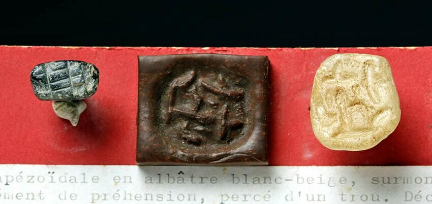 Ancient Near East Tell Halaf Pair of Early Stone Seals