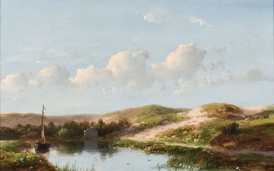 Andreas Schelfhout (1787 –1870) - Duinlandschap in Holland
