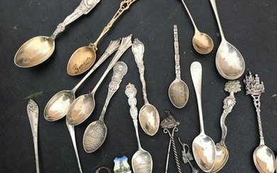 Antique Silver Souvenir Spoons