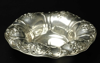 Antique sterling silver fruit bowl, marked"STERLING A1338"