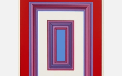 Anuszkiewicz, Red, White and Blue (from 1776 USA 1976)