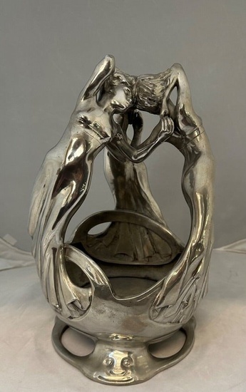 Art Nouveau Figural Centerpiece by Maurice Maignon