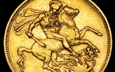 Australia - Sovereign 1877-M (Melbourne) - Queen Victoria (1837-1901)- Gold
