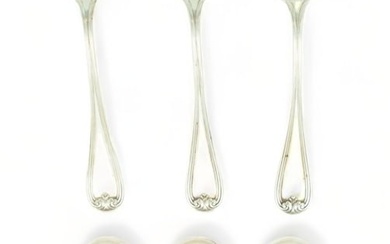 Bailey, Banks & Biddle Company (American) Sterling Silver Teaspoons, Ca. 1900, L 5.75" 7.33t oz 6