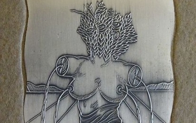 Bas-relief gravure - Silver - Signed Salvador Dali - Spain - 1971