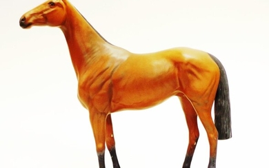 Beswick 'Connoisseur' 'Red Rum' horse figure with plaque: 'Red...