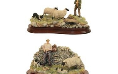 Border Fine Arts 'Safe Delivery' (Shepherd with Ewe lambing), model...