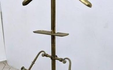 Brass Man's Valet Stand. Decorative legs. Brass Valet S