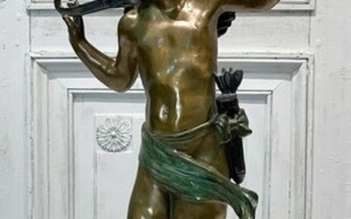 Bronze Of Cupid With Bow