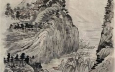 CHINESE INK COLOR PAINTING