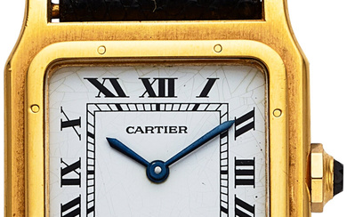 Cartier Santos Dumont, 18k Yellow Gold Circa 1978 Case:...