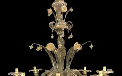 Chandelier - Glass - Around 1900