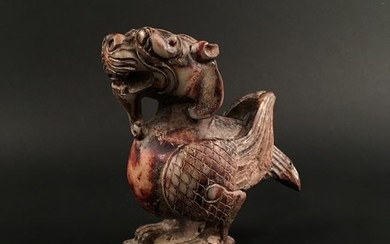 Chinese Archaic Jade 'Ruishou' Figure