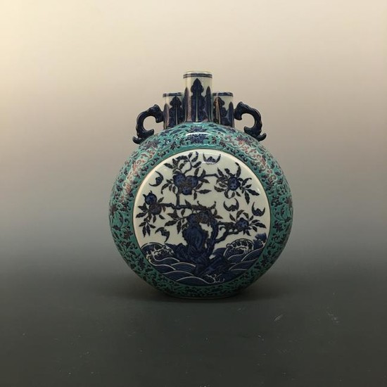 Chinese Blue-White Vase with QianLong Mark
