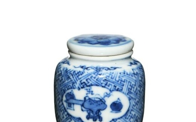 Chinese Blue and White Snuff Bottle, 18th Century