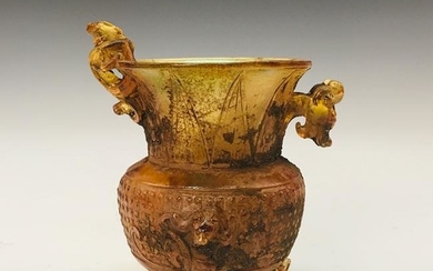 Chinese Coloured Glazed Vessel