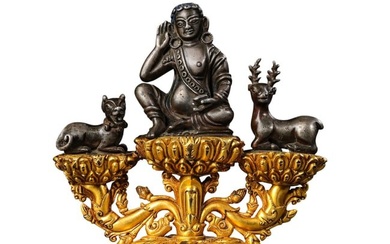 Chinese Gilt-Bronze Seated Buddha, Ming Dynasty