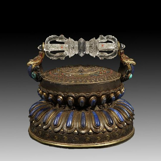 Chinese Ming Dynasty Tibetan Bronze Vajra