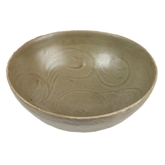 Chinese celadon glazed lotus bowl, Song / Yuan dynasty.