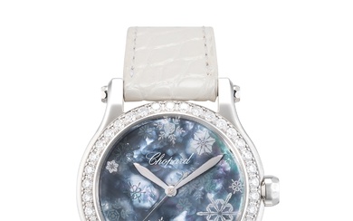 Chopard, Stainless Steel and Diamond Wristwatch, with Mother-of-Pearl Dial, 'Happy Sport Happy Snowflakes', Ref. 278578-3001, Limited Edition of 250 Pieces
