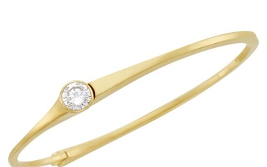 Pasqual La Croix Gold and Diamond 'Tahoe' Bangle Bracelet