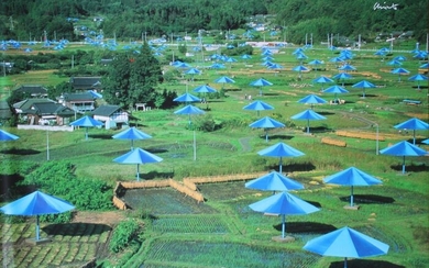 Christo - The Umbrellas, Ibaraki, Japan Site 1984-91
