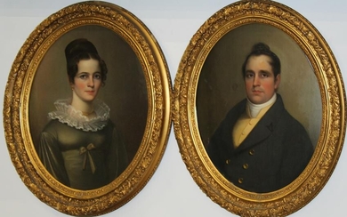 Circa 1830 Pair of New York School portraits